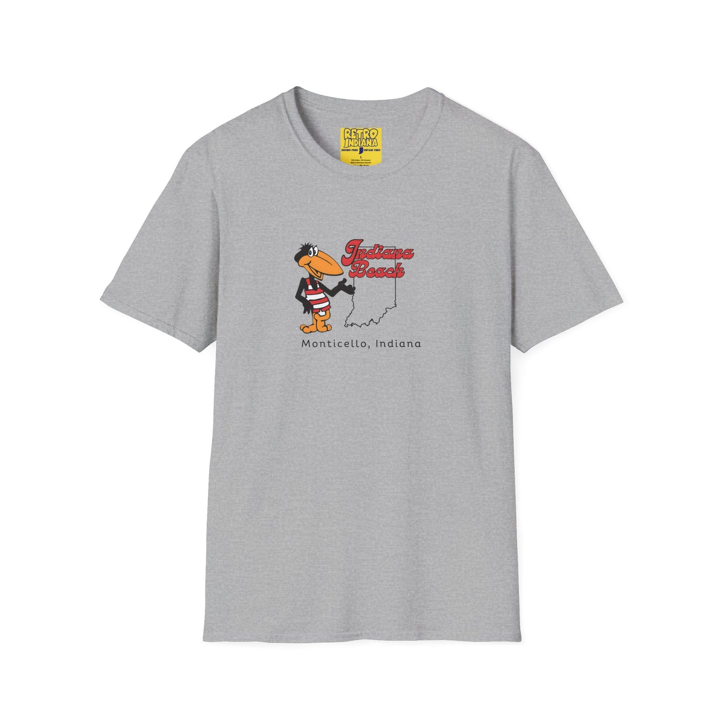 Indiana Beach Retro Unisex Softstyle T-Shirt