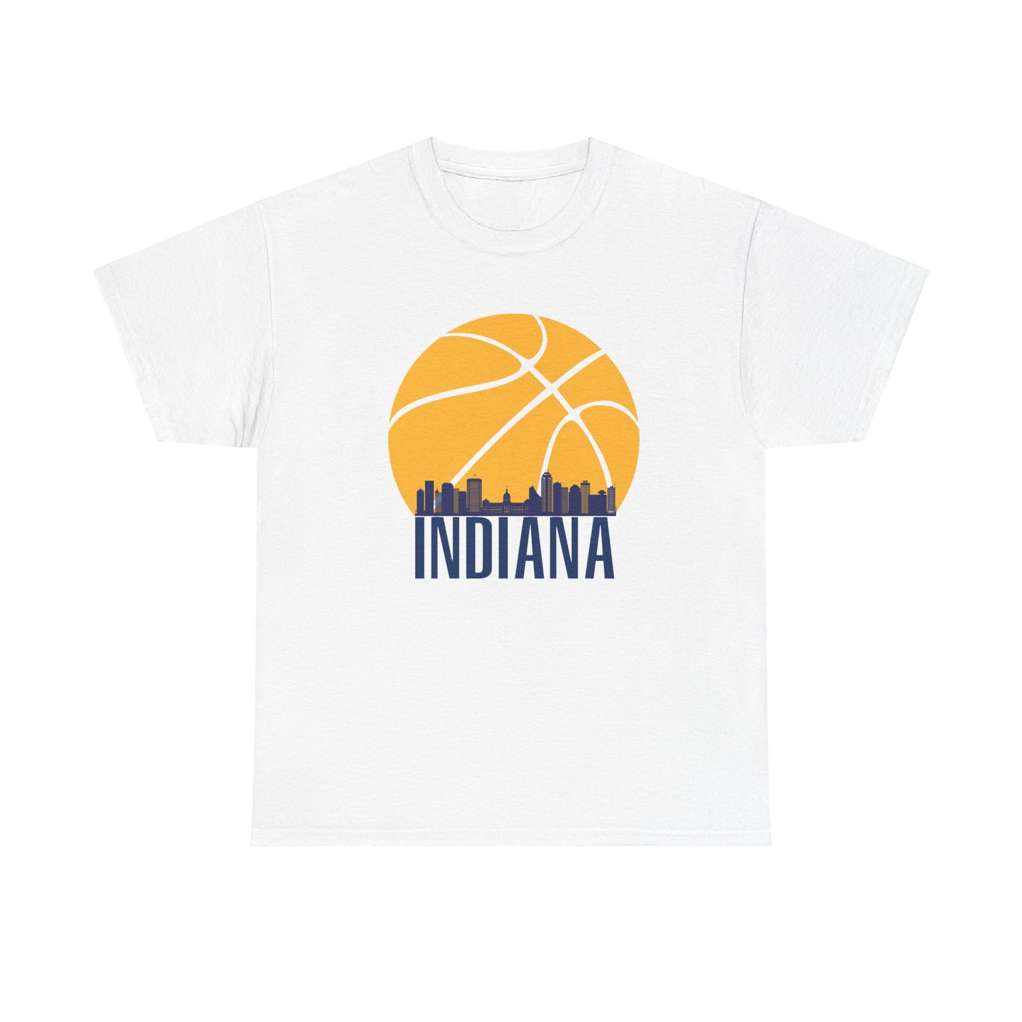 Indiana Pacers Basketball Unisex Heavy Cotton Tee - Sporty Urban Style for Fans