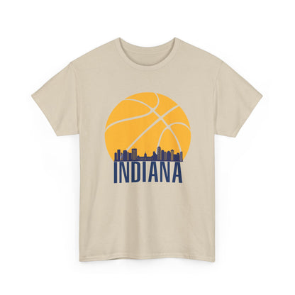 Indiana Pacers Basketball Unisex Heavy Cotton Tee - Sporty Urban Style for Fans