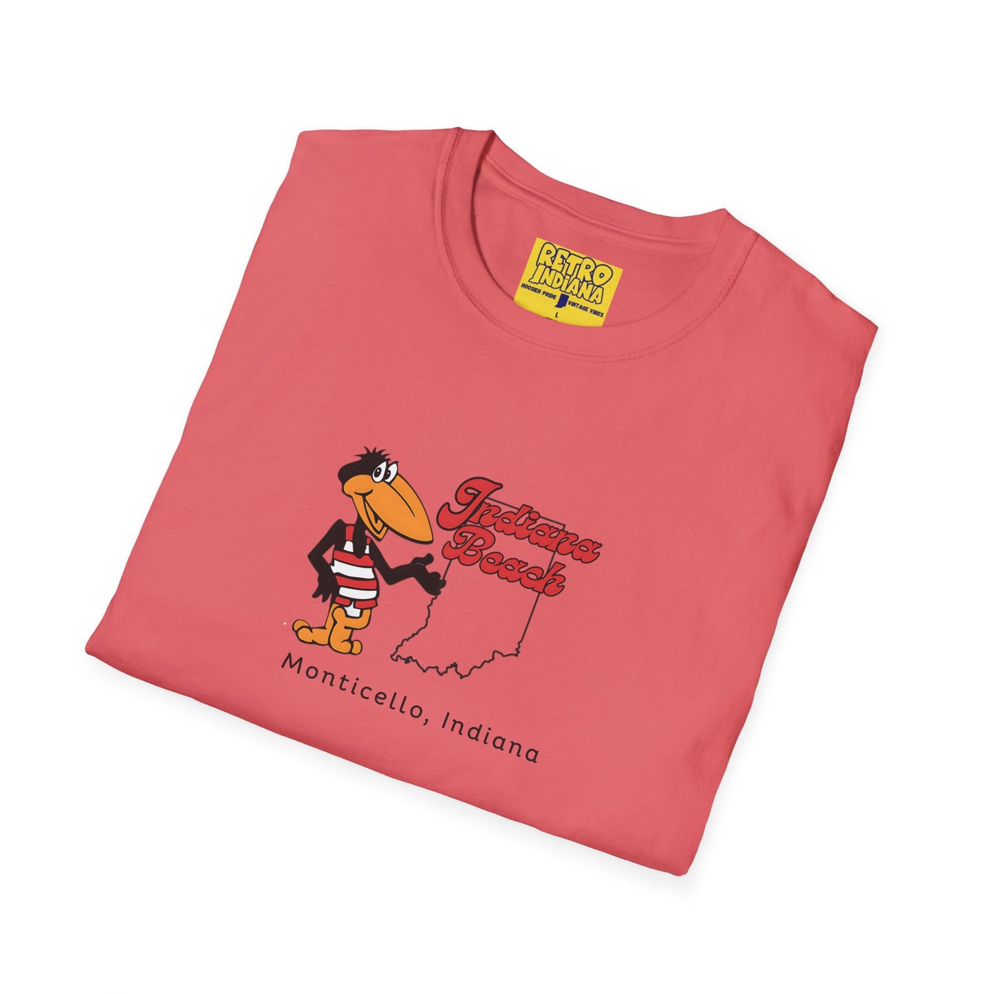 Indiana Beach Retro Unisex Softstyle T-Shirt