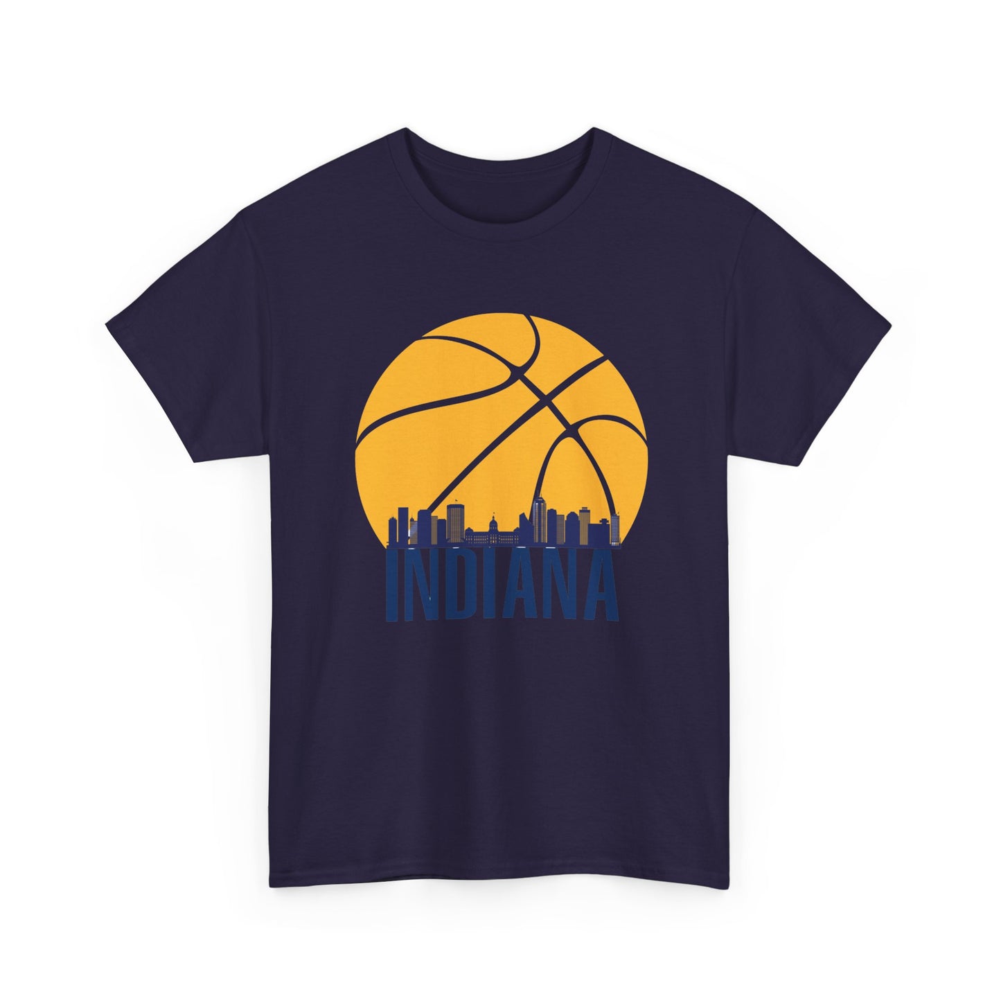 Indiana Pacers Basketball Unisex Heavy Cotton Tee - Sporty Urban Style for Fans