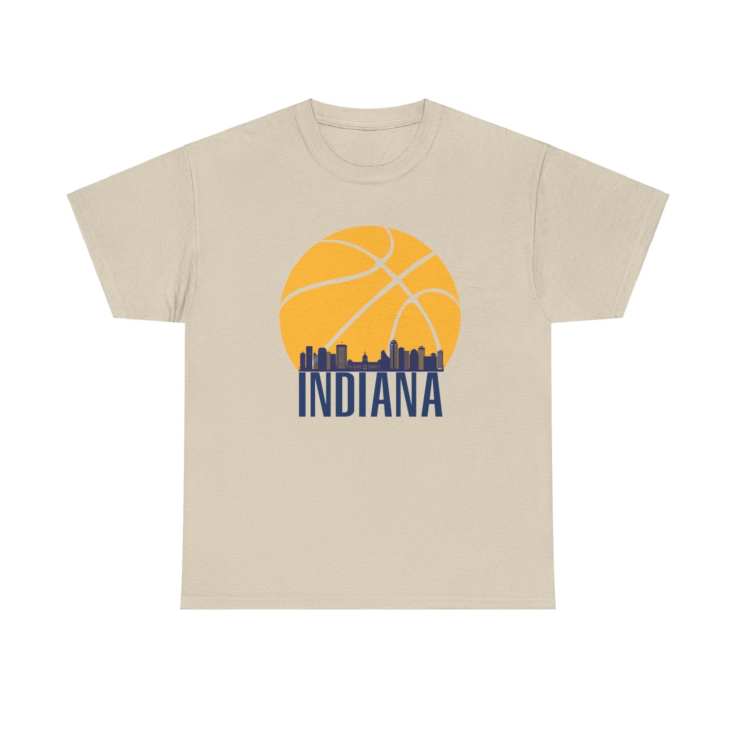 Indiana Pacers Basketball Unisex Heavy Cotton Tee - Sporty Urban Style for Fans