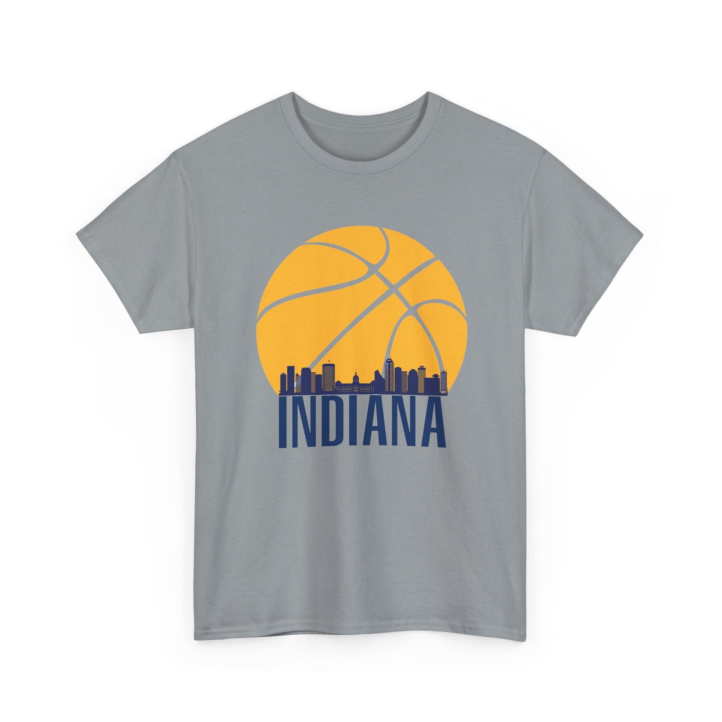 Indiana Pacers Basketball Unisex Heavy Cotton Tee - Sporty Urban Style for Fans