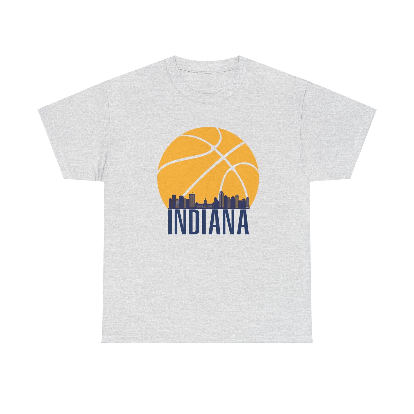 Indiana Pacers Basketball Unisex Heavy Cotton Tee - Sporty Urban Style for Fans