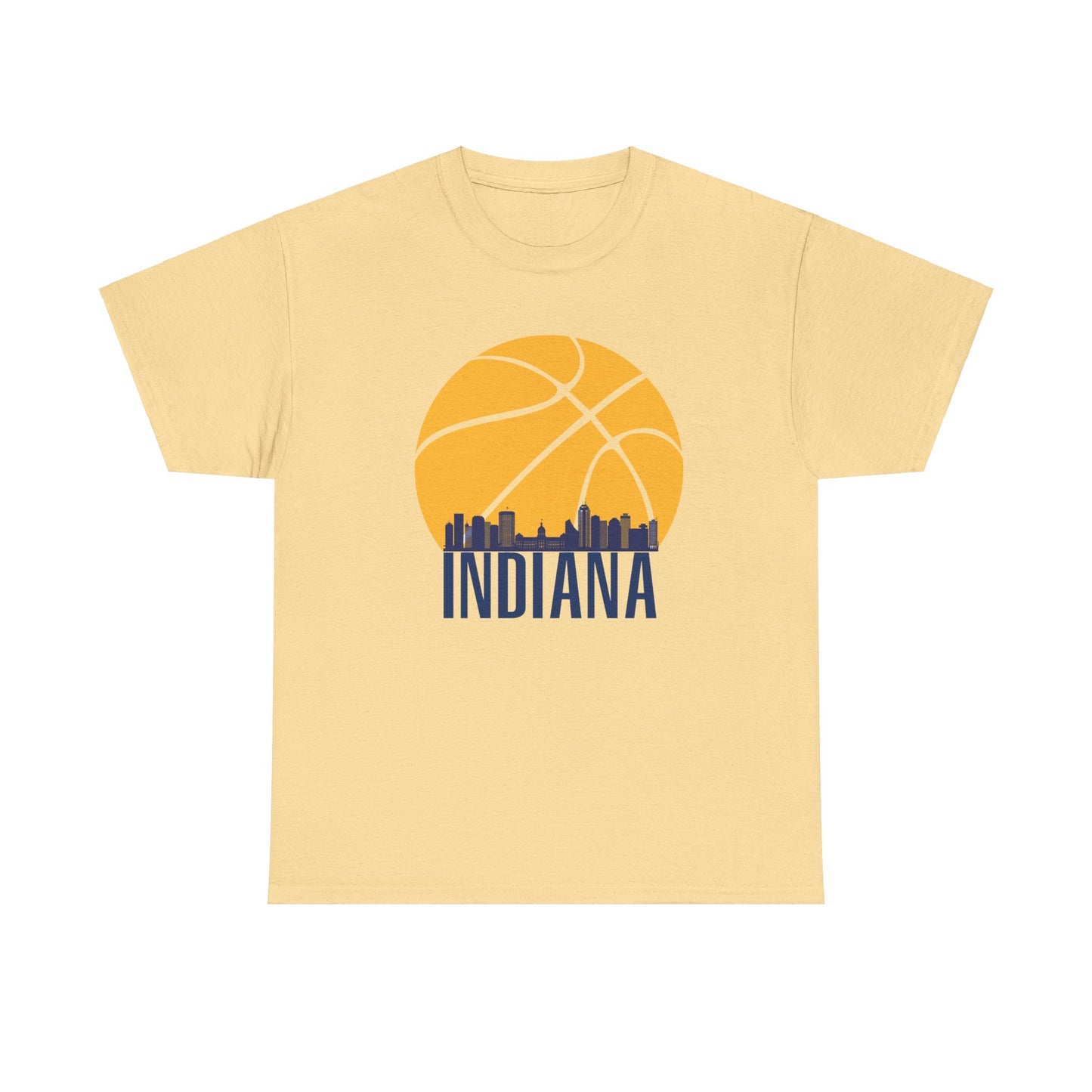 Indiana Pacers Basketball Unisex Heavy Cotton Tee - Sporty Urban Style for Fans